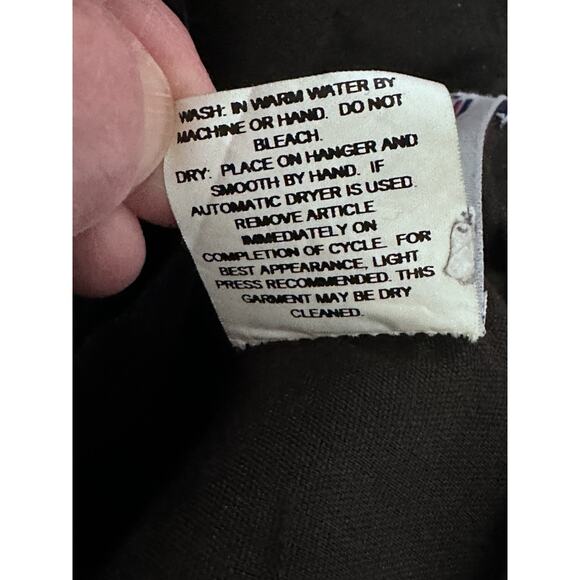 Flying Cross Black Straight Leg Pants Slacks Men's 34 Regular EUC Stretch - Picture 13 of 13